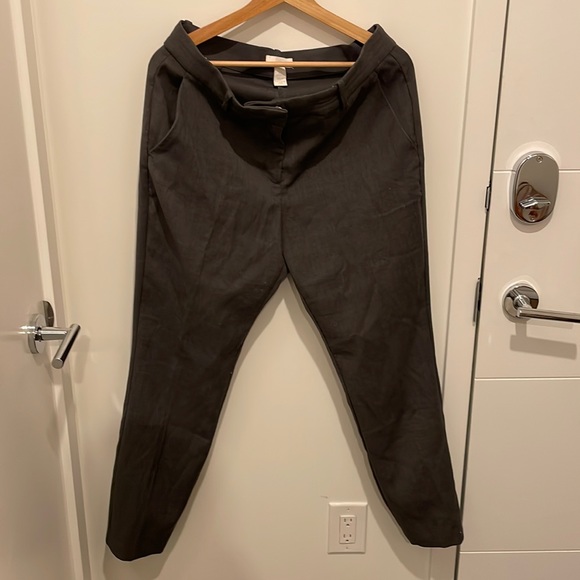 H&M Grey Slim Ankle Trouser Pant - Picture 2 of 6